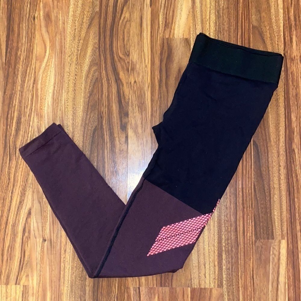 Amazon Color Block Athletic Leggings Womens Size Small